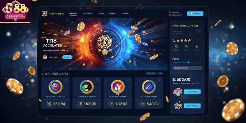 Online casino loyalty bonus dashboard interface