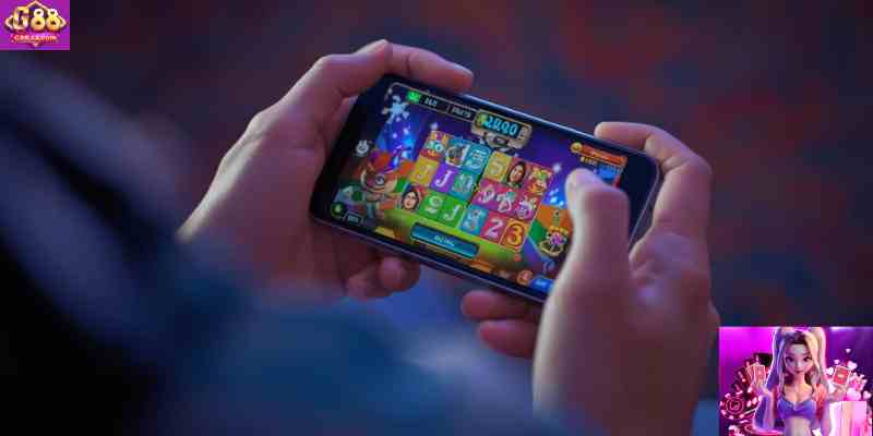 Filipino player accessing online casino games via smartphone – reflecting the mobile-first gaming trend.