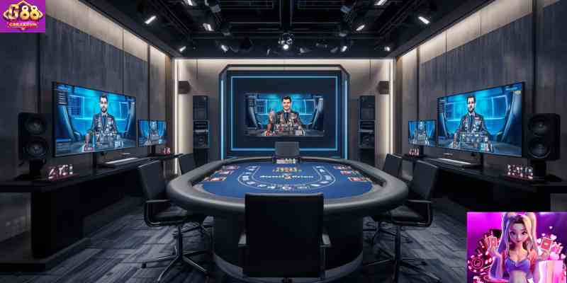 Professional live dealer studio – showcasing advanced streaming technology in online casinos